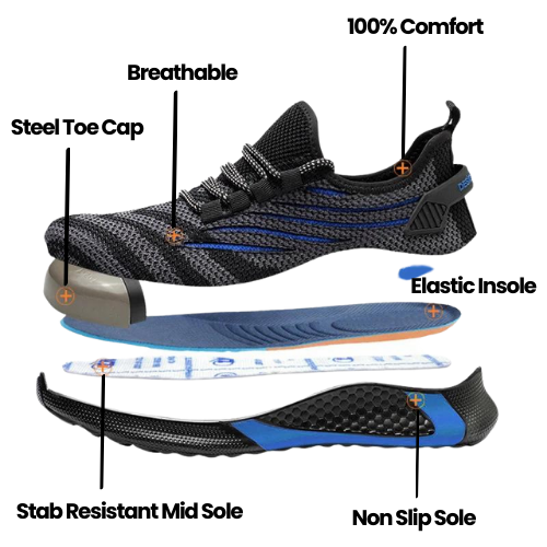 Outlivia® EliteGrip Orthopedic Safety Shoes